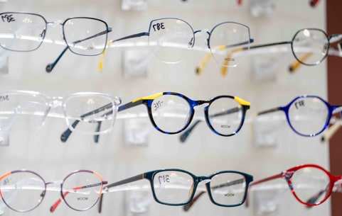 Glasses selection at Somerset in New Jersey