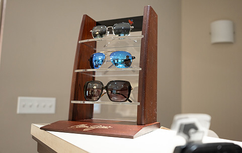 Sunglasses display at Somerset in North Brunswick